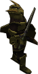 A forgotten warrior wielding Kratonite equipment.