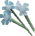 Detailed Trollweiss flowers.