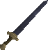 A detailed image of a mithril 2H sword.