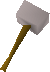 A detailed image of a white warhammer.