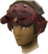 A player's chathead with the salty claws hat.