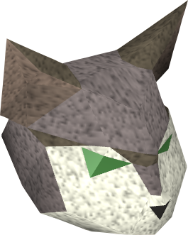 A detailed view of the Cat mask