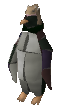 A player wearing the Monkfish as a penguin.