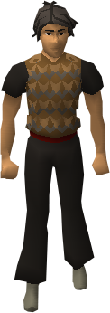 A player wearing a Bronze chainbody.