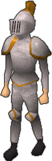 A player wearing a Proselyte cuisse on the legs.