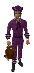 A player wielding a red chinchompa