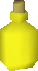 A detailed image of a bottle of yellow dye.