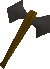 A detailed image of an iron battleaxe.