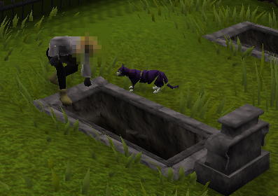 File:Gravedigger digging up or burying a coffin.png