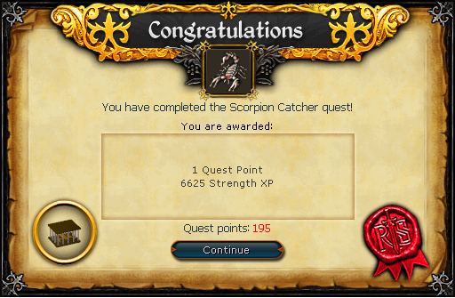Scorpion Catcher Reward