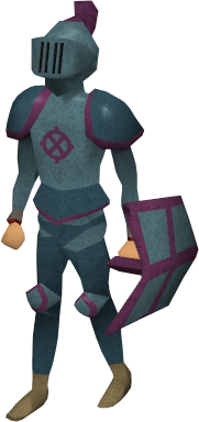 A player wearing full Ancient armour with platelegs.