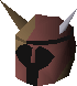 A detailed view of a Corrupt dragon helm.