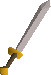 A detailed image of a white 2H sword.