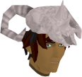 A players chathead wearing a Ram skull helm(e)