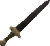 A detailed image of an iron longsword.