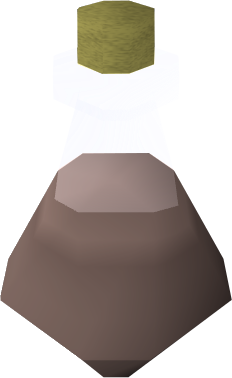 A detailed view of a Harralander potion (unfinished).
