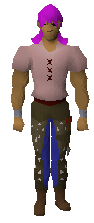 A player wears a pair of Studded chaps.