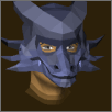 A player wearing a Mithril dragon mask.