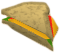 A detailed image of a Triangle sandwich.