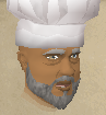 The master chef's head