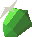 A cut emerald.