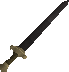 A detailed image of an iron 2h sword.