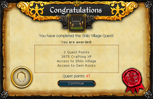 Shilo Village Reward