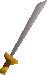 A detailed image of a white sword.