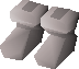 A detailed image of a pair of white boots.