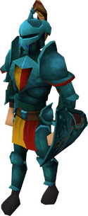 A player wearing Rune armour (h5).