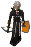 A player wearing the Void ranger helm.