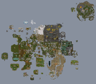 The full world map including members areas, before the map was updated on September 26th, 2012.