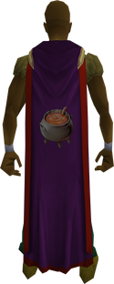 A player wearing the trimmed Cooking cape (t).