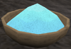 A detailed image of some blue powder.