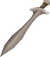 A detailed image of a leaf-bladed sword.