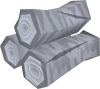 A detailed image of some blisterwood logs.