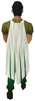 A player wearing the Cape of Legends
