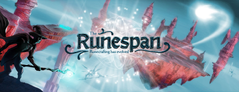 The Runespan head banner seen on the homepage after its release