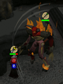 A tormented demon's melee Attack.