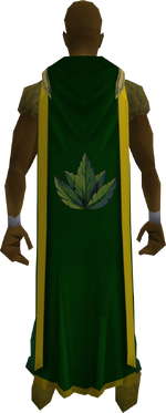 A player wearing a Herblore hood