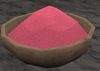 A detailed image of some red powder.