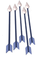 A detailed image of some training arrows.