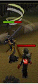 The Armadyl godsword's The Judgement special attack (click if the .gif does not play).