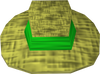 A detailed image of a green boater.