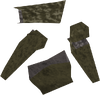 A detailed image of some broken armour.