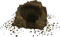 The cave entrance leading into the Gamers' Grotto