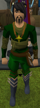 A player wearing a Holy symbol