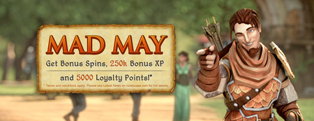Get Bonus Spins, 250K Bonus XP and 500 Loyalty Points!