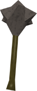 A detailed image of an iron mace.