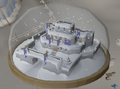 Lumbridge Castle was immortalised in a snow globe from the 2007 Christmas event.